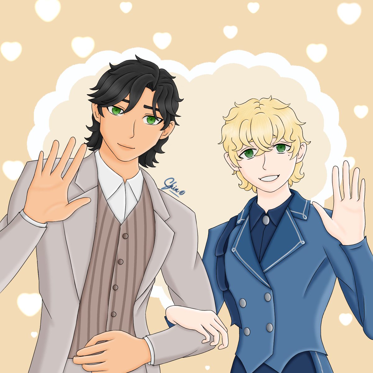 ShinyyyShin21's tweet photo. I'm in love with Albus Potter, I'm so in love with him that I designed an #OC to be his partner😭❤️
Elliot Gaunt, the last heir of Salazar Slytherin, the last pureblood Gaunt (descendant of Morfin), I've been following this ship for over a year, they love each other

#HarryPotter https://t.co/g9Zv0chAV3