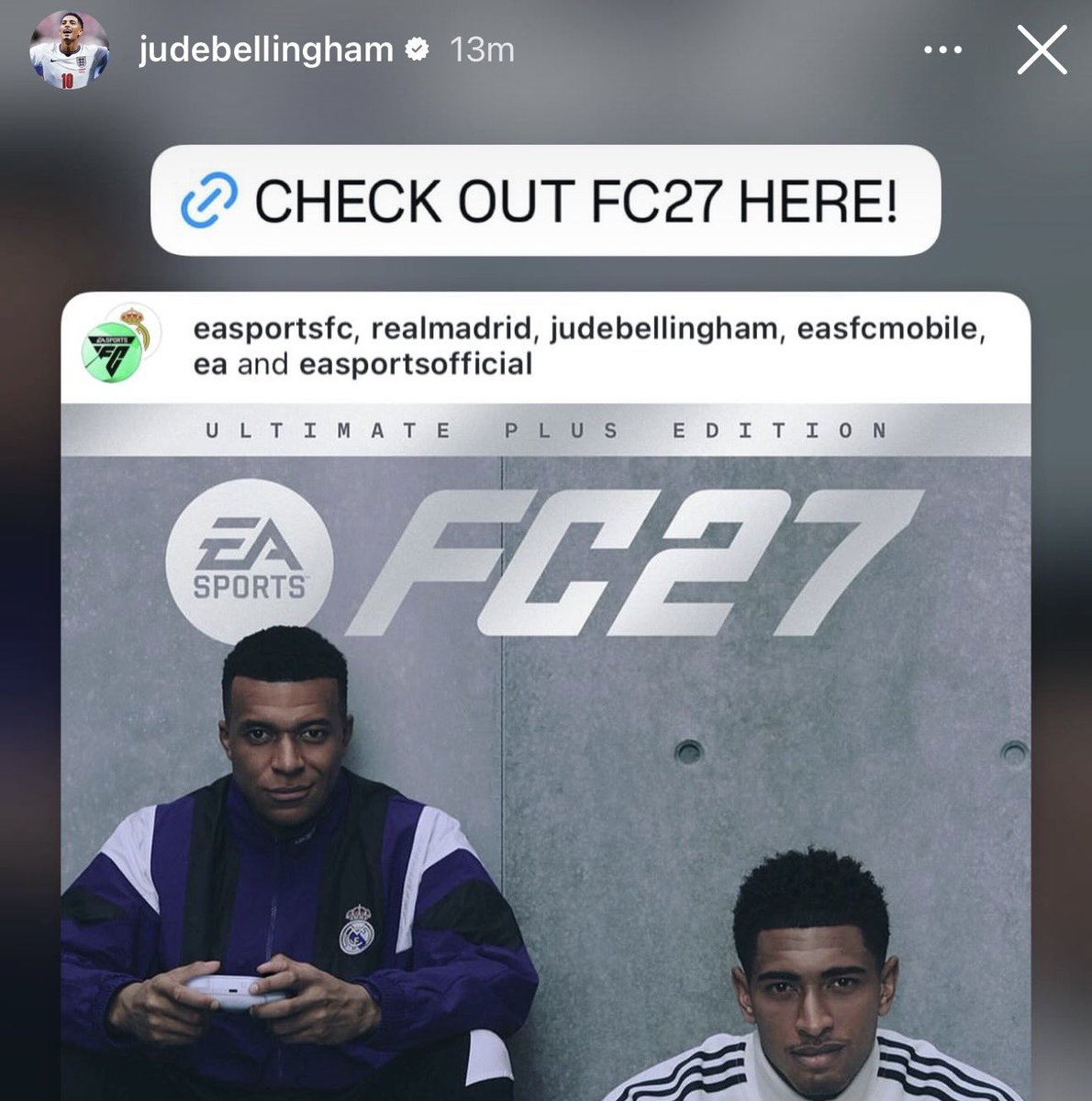 Kylian's tweet photo. There is no beef. 🤝 https://t.co/0gXjM6S7ns