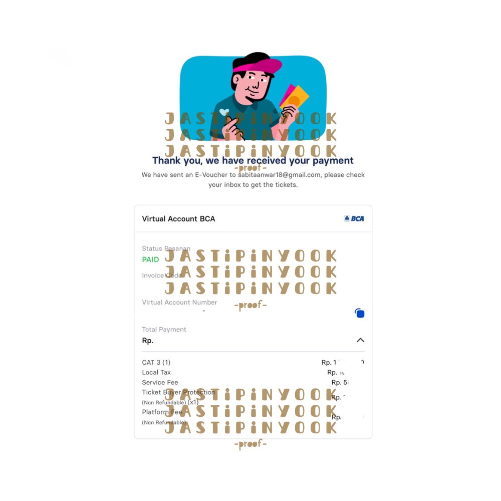 jastipinyook's tweet photo. -proof jaswar tiket-

JANNABI 1st Asia Tour : Sweat &amp; Stardust in Jakarta

total secure 1 tix 🌟

gensale (tambahan) - loket
1 tix CAT 3

#jastipinyook
#proofsjastipinyook https://t.co/UVhmeYp9EF