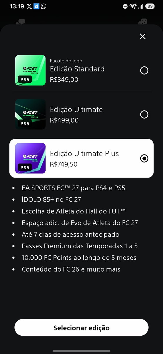 Thecria6's tweet photo. @cam_mateuss @easportsfcbr Tá 750 kkkkkkk https://t.co/7wS3jOpDTv