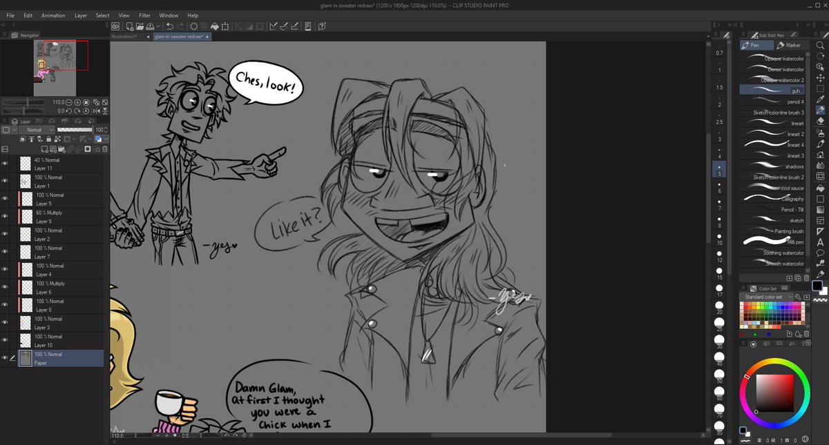 Yesissleepy's tweet photo. Heh I accidentally drew on the same layer as the background...

#metalfamily #metalfamilyches https://t.co/qpk4tSeU8s