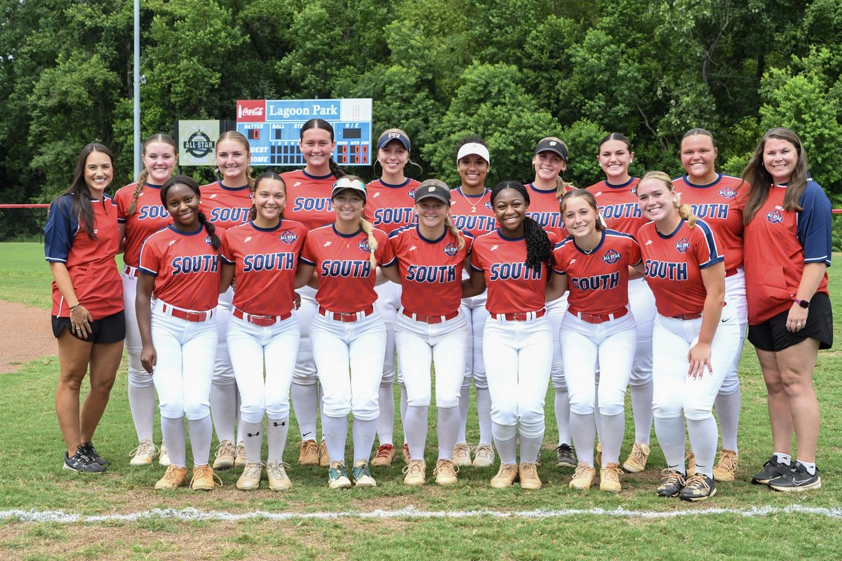 KyleParmley's tweet photo. The South team edges the North in a high-scoring doubleheader in Wednesday night's AHSAA All-Star Softball Game.

Story &amp; photos: https://t.co/yuRktHepuI https://t.co/6ZjuUc8t2j