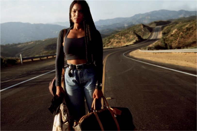 ClassicHBOGuide's tweet photo. Released #OTD in U.S. theaters in 1993, John Singleton’s POETIC JUSTICE starring @JanetJackson @2PAC @RapperToneLoc @ReginaKing - newspaper ad, original @USATODAY &amp; @nypost reviews, still #1990s #cinema https://t.co/M6LIuz0EI7