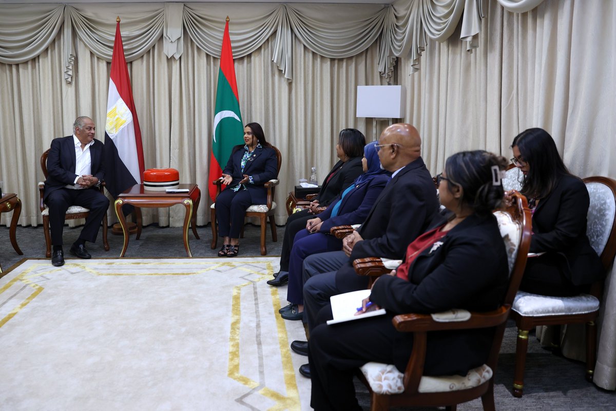 MoFAmv's tweet photo. Ambassador of Egypt pays farewell call on the Foreign Minister

📃Press Release | https://t.co/5rrX124AGL https://t.co/WPhiQbGvx5