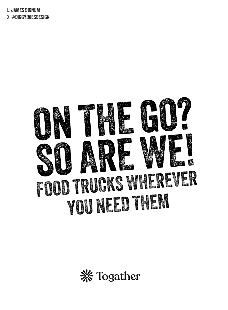 DiggyDoesDesign's tweet photo. One Minute Brief of the Day - 23/07/26
@OneMinuteBriefs Create posters to advertise #FoodVans https://t.co/UxVeMN3QNn
