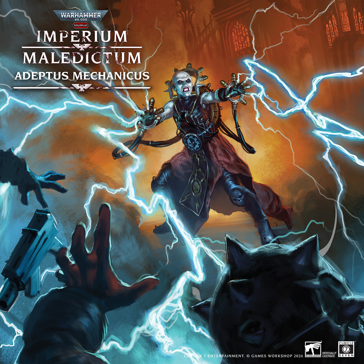 cubicle7's tweet photo. Wield the Motive Force and slay the servants of the Dark Gods who stand in your way! 

The Adeptus Mechanicus Guides are available now for Warhammer 40,000 Roleplay: Imperium Maledictum:

https://t.co/aRSkUur5Rh https://t.co/eXOCV5OEez
