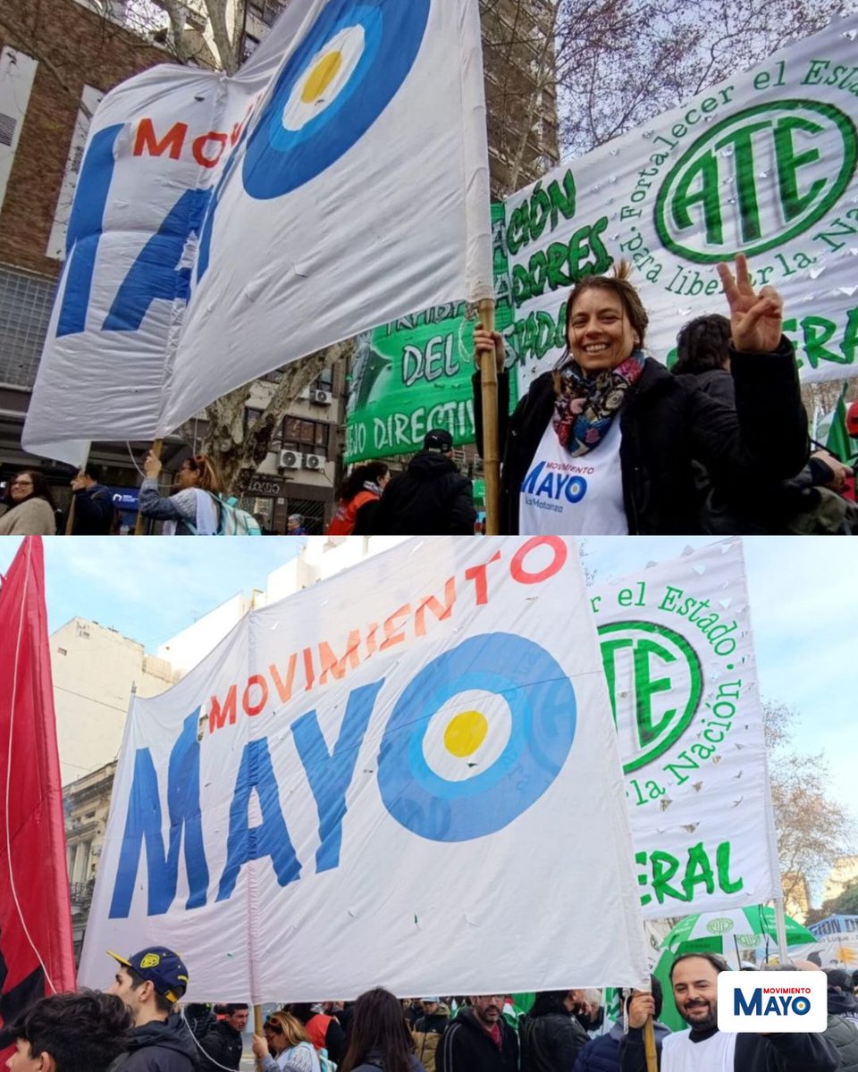 Movimiento_Mayo's tweet photo. Movimiento Mayo estuvo ayer en las calles, porque la seguridad social no se toca. 🇦🇷

Marchamos junto a los jubilados para defender sus derechos y decir basta de ajuste al pueblo.

La dignidad no se negocia. ✊ https://t.co/77c9lyoVlG