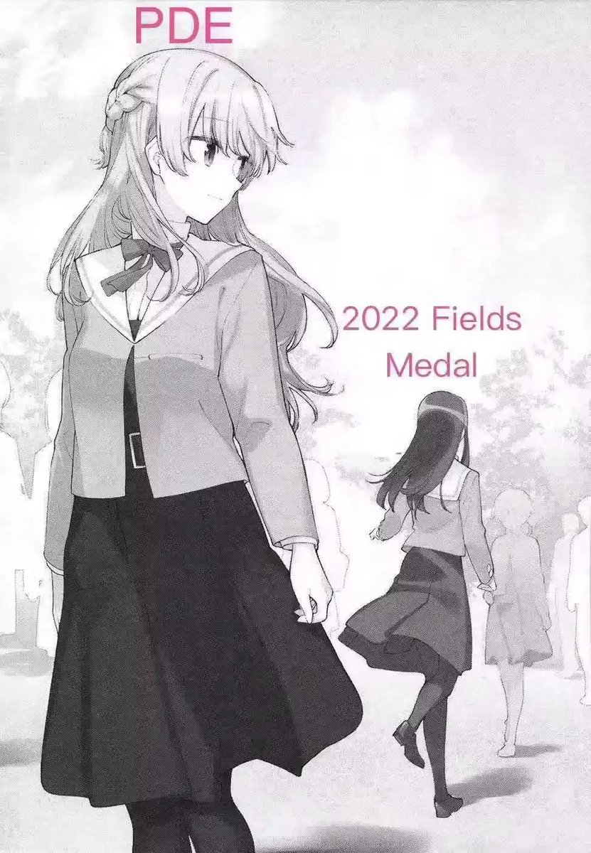 22dmgxy's tweet photo. Math meme post by Fields Medals 2026 winner Deng Yu himself in his WeChat moment #yagakimi #bloomintoyou https://t.co/Ep6Aw1dBNY