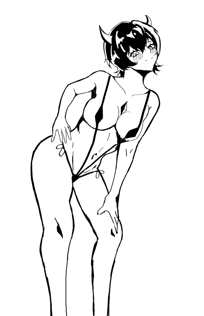 mutizer0's tweet photo. シルヴィ水着　らくがき
#シルヴィのエチエ
@SIRVYBlackBlood https://t.co/CGUKCtwlTI