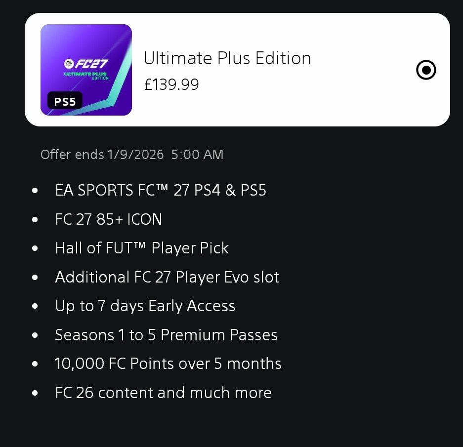 HipHopsBoomBop's tweet photo. @EASPORTSFC Ultimate+ and Ultimate https://t.co/KF6js8VaCu