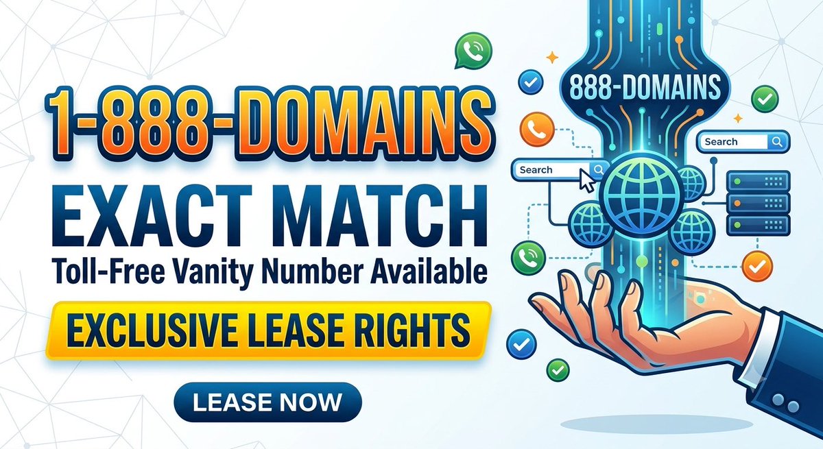 RichLeto's tweet photo. DM for details. 
#tollfreenumber #vanitynumber
#tollfreenumbers
#domains https://t.co/TyMzwfJoNv