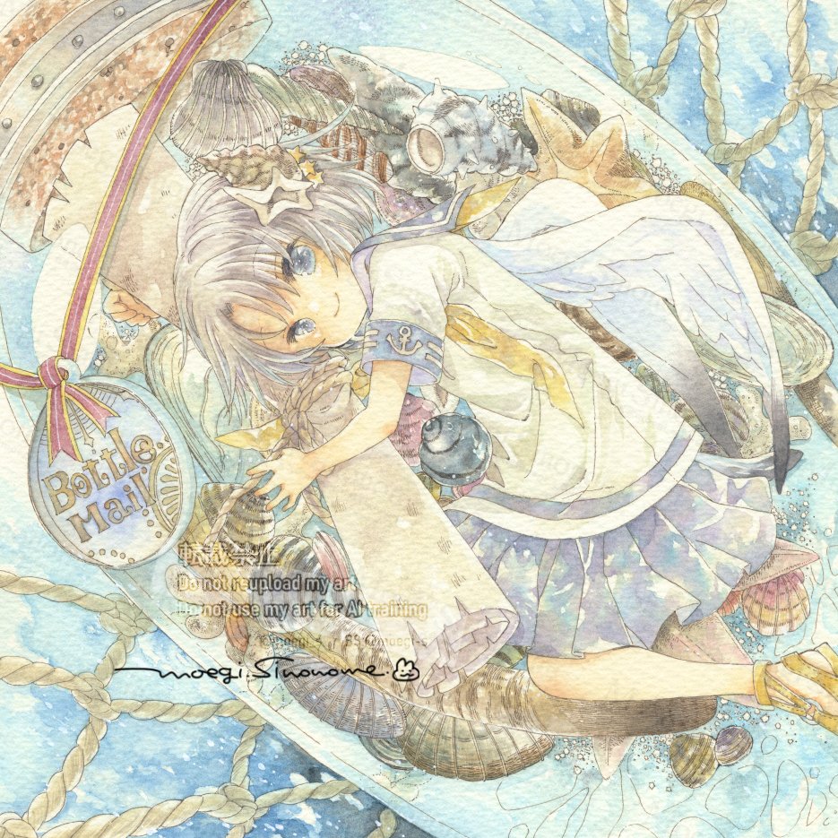 moegi_s's tweet photo. 「Message in a bottle」
#TitleFree https://t.co/pf8FToMV5j