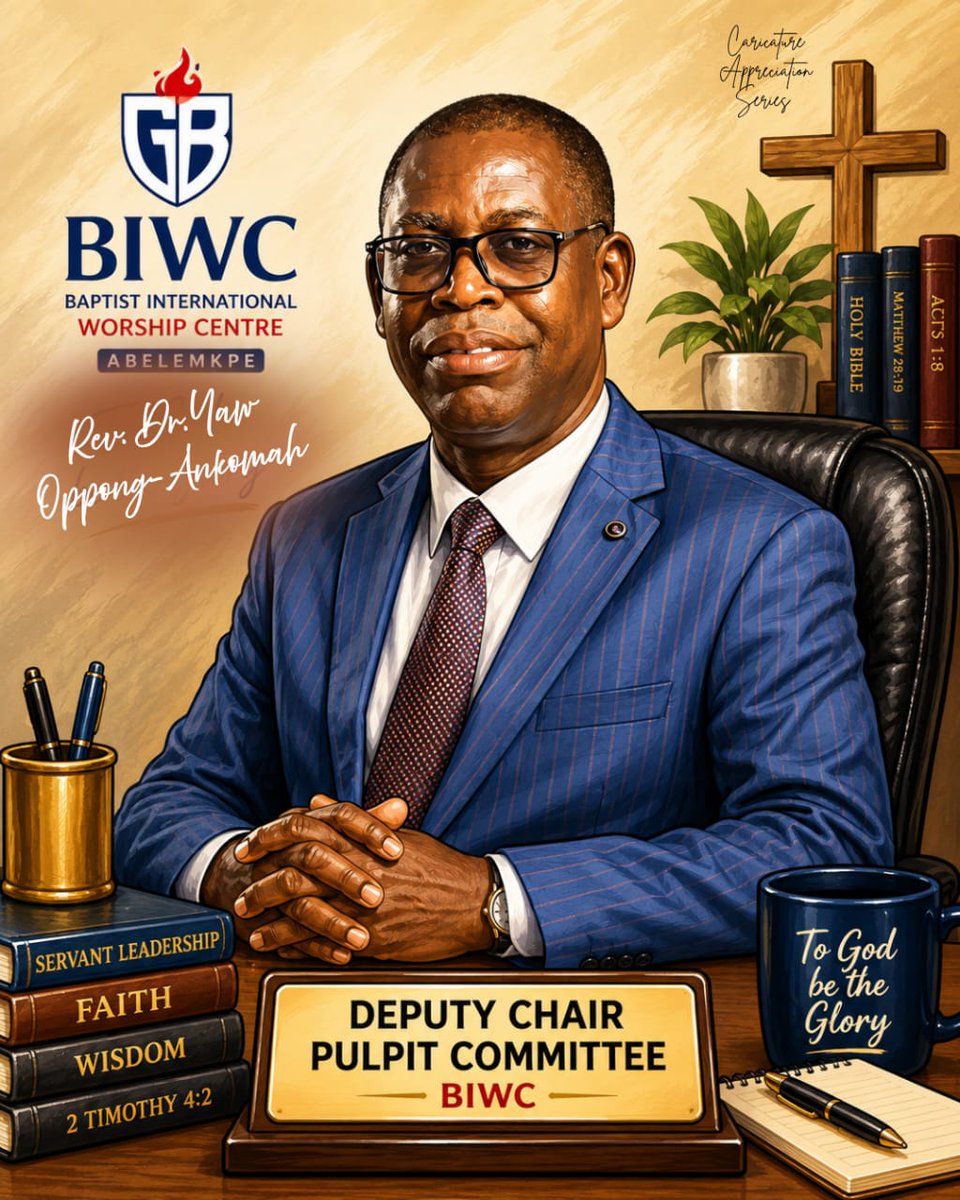 BiwcGhana's tweet photo. At BIWC, we celebrate faithful servants whose lives reflect the heart of Christ. 

We honour Rev. Dr. Yaw Oppong-Ankomah, Deputy Chair of the Pulpit Committee, for his unwavering commitment, servant leadership, and dedication to advancing God’s Kingdom. 

#PastorsAppreciation https://t.co/daKNoYvQfC