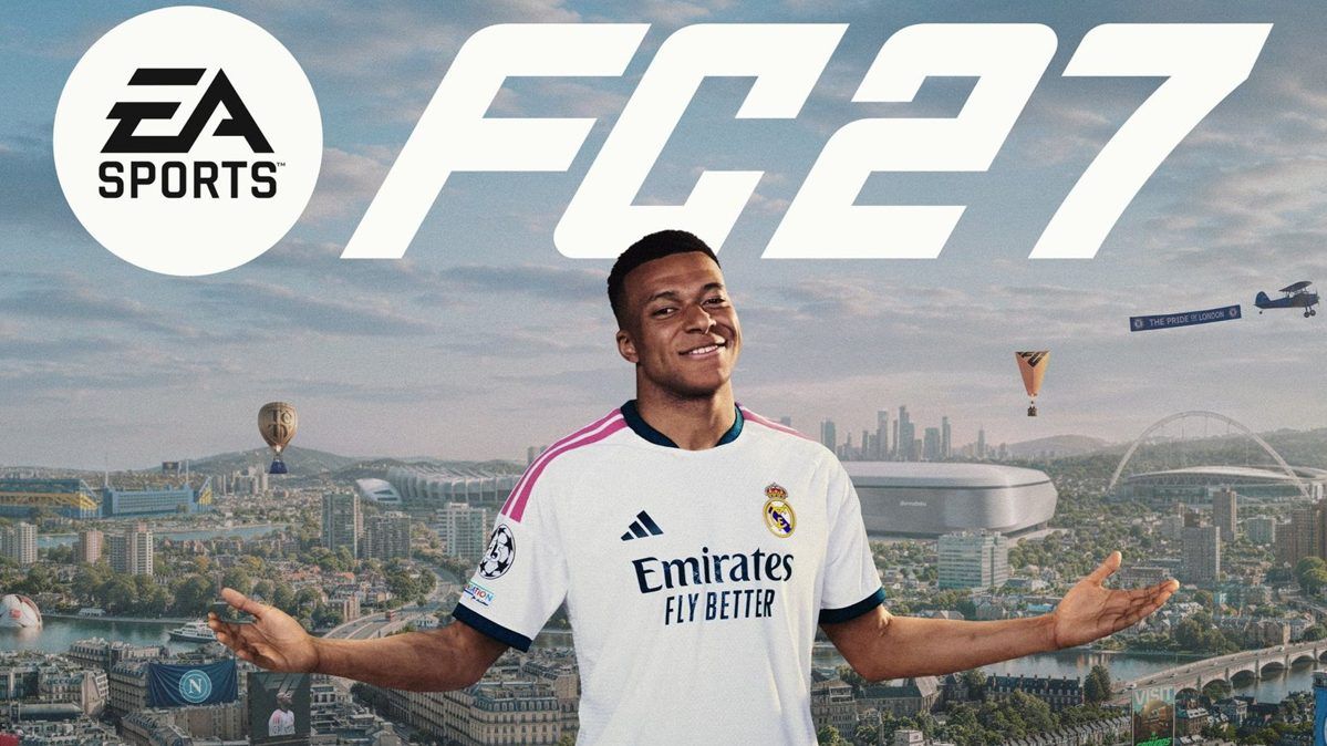 Kalixhn's tweet photo. La portada de #EA Sports FC 27, que presenta a Kylian Mbappé, incluye múltiples referencias y detalles que sugieren la inclusión de un mundo abierto, nuevos mini juegos, y la posible vuelta del fútbol mexicano al juego. #games https://t.co/GKtDkrvDcG