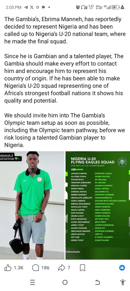 Ramirezjpbaba's tweet photo. Gambians are complaining that nigeria took Ebrima manneh from them😂😂 https://t.co/rQoAUfF3LE