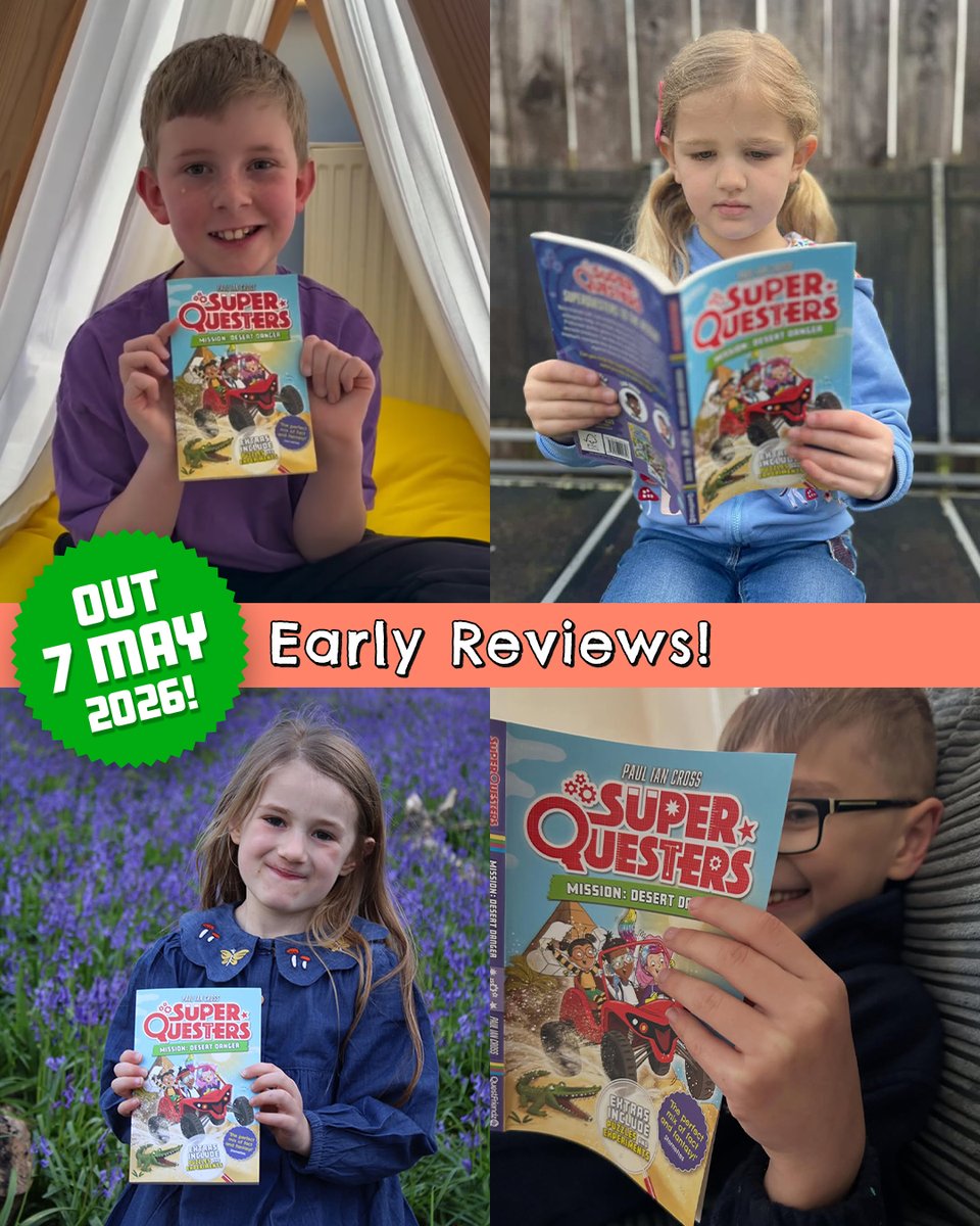 QuestFriendz's tweet photo. ☀️Looking for a fun summer read?☀️

Try SuperQuesters Mission: Desert Danger by @pauliancross 🌵📚

Young readers and parents love its adventure, STEM activities and hands-on experiments.

Discover the book now:
https://t.co/p1tn78uVdv https://t.co/VzNcHOhQIH