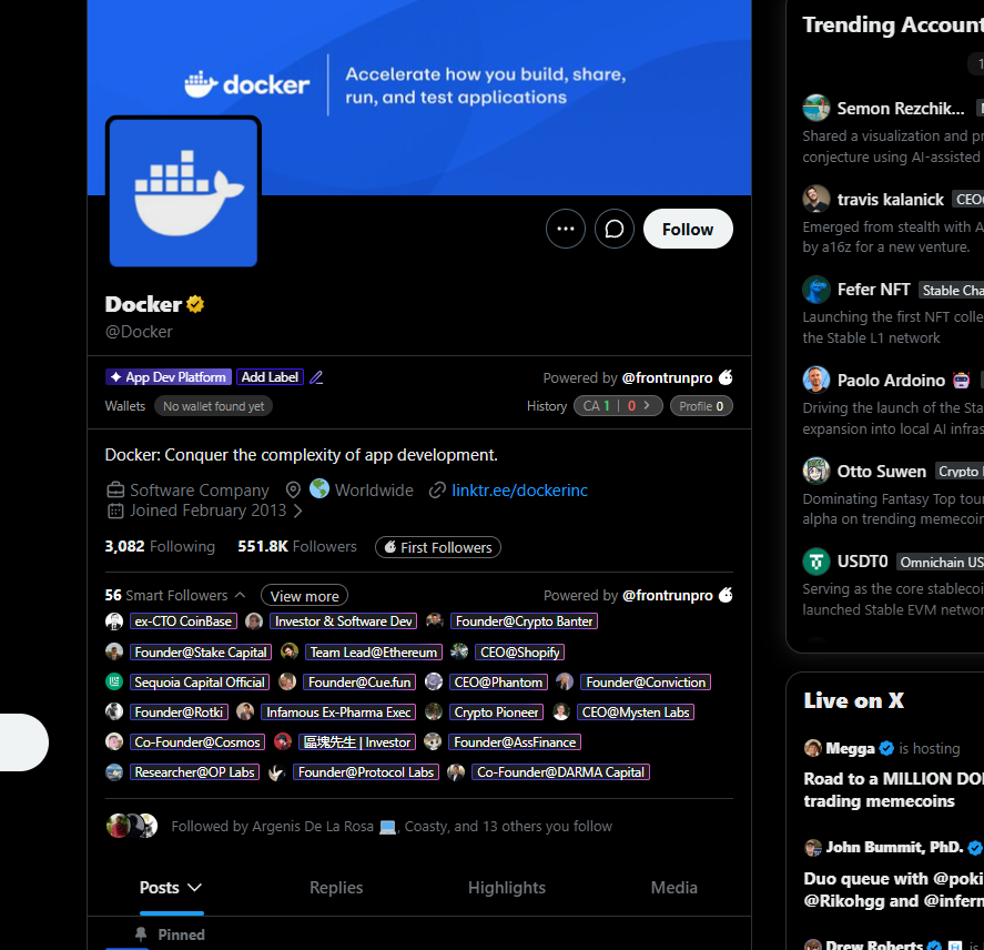 PestotheGoat's tweet photo. Docker just launched their own memecoin followed by insane people HELLO?

rbguS8FzEe55W2BXNDbkFxNagHWSJaxjxjU7hTppump https://t.co/GUAcSKOmO5