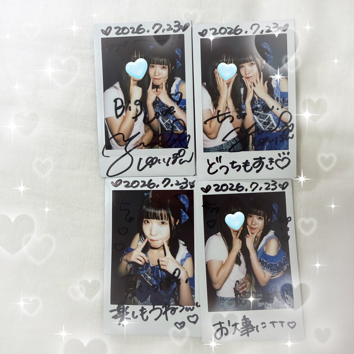 cmmy06's tweet photo. 念願のSSG😺🫶🏻🫶🏻
みーーーーんな衣装似合ってたね
ゆいぽんの青めちゃくちゃ大人っぽくて可愛かった🙂💙💙
最前で観るの一向に慣れないけどみんな爆レスありがとうございました😏😏🫶🏻幸
今日はひさしぶりに香水嗅ぎ合いっこしました（？）
【ALT💭】 https://t.co/xikjWxzB2s