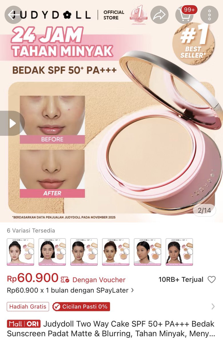 kwonrawrr's tweet photo. wts judydoll two way cake shade light 
 baru di swipe 1x karena nyobain, dijual karena ga cocok shadenya
🏷️ 60k
📍 bekasi
🍊 oren (+adm 16%)
✅ splitpay/nego https://t.co/1yMdPdFRGN