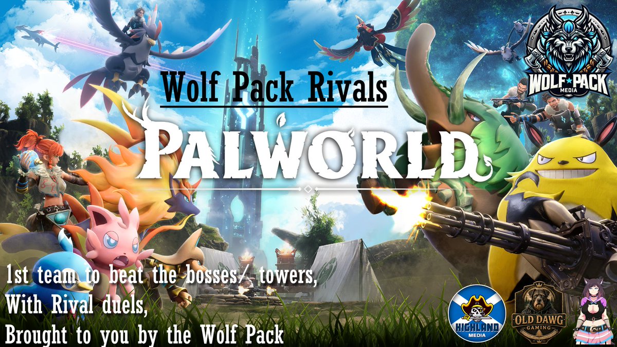 Highland_Media's tweet photo. Tonight we finally start our long over due PalWars, Where members of the Wolf Pack are racing to see which team can beat the game 1st!
Wolf Pack Rivals - Pal wars
https://t.co/jXPWMTT9U0
#wolfpack #twitch #colab #Palworld https://t.co/sFKHLnQDQg