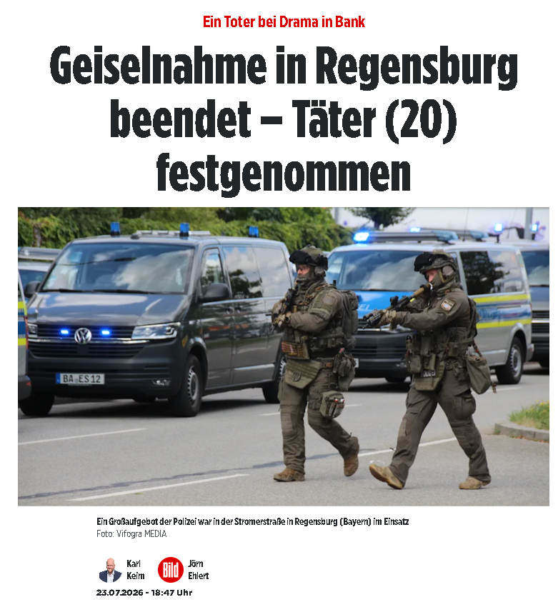 anti_grune's tweet photo. Stuttgart / Regensburg:
Täter: Beide "Deutsche™" 🥱 🤡
Der eine sticht einen Bankmitarbeiter tot, der andere sticht eine Frau nieder und will sie anzünden. 
WO SIND DIE NAMEN DER TÄTER? 😡 https://t.co/hJHWXffkjL