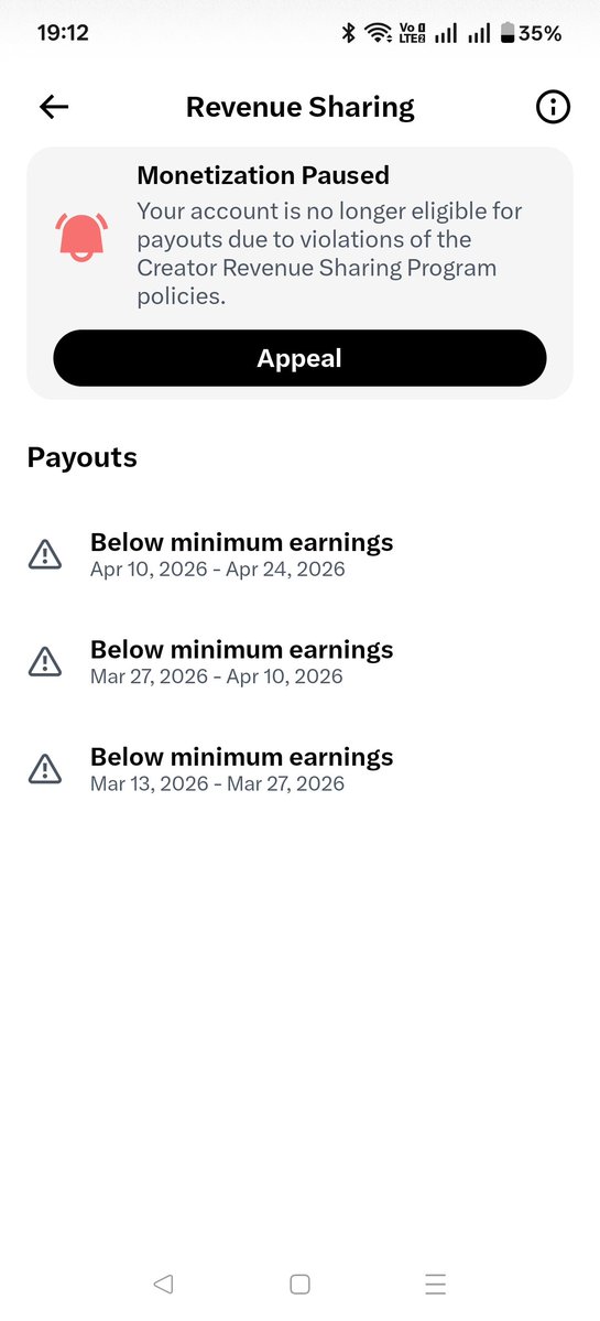 AISandy_4z's tweet photo. @Angel4u_786 I was actually moneztied but revenue shareing program permanent suspended!! https://t.co/drA7xOUGGp