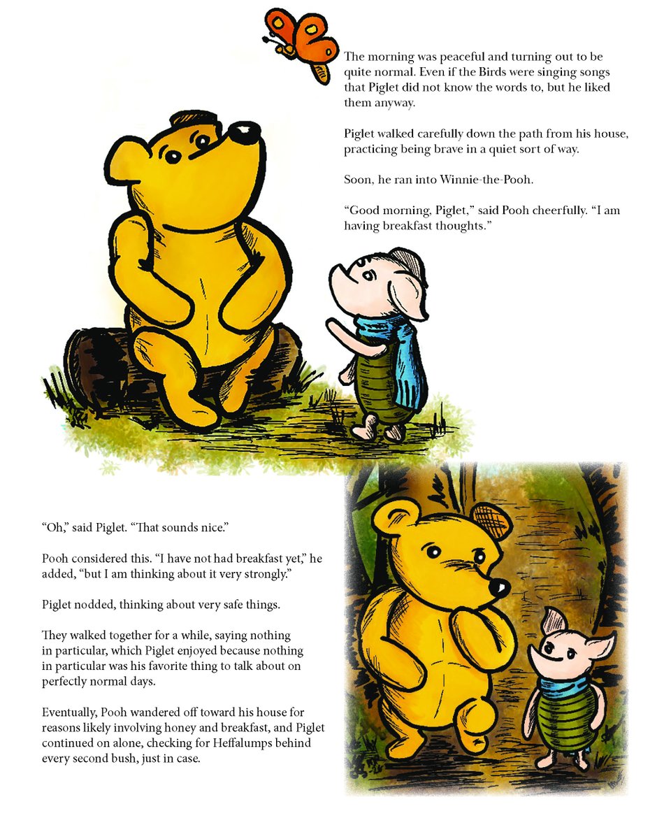 alt_world's tweet photo. Here you all go.
A special sneak peek at the first pages of the No Red Shirts project, in which Piglet has a perfectly normal day. Enjoy the preview.
#comics #winniethepooh #piglet #story #preview #firstlook #noredshirts https://t.co/noAYR7yXXs