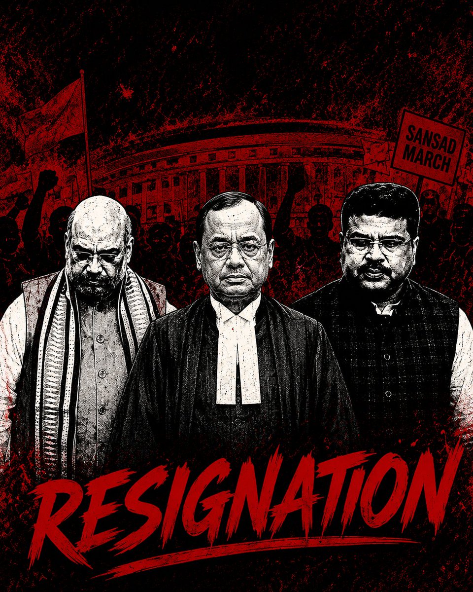 oradlaski's tweet photo. Why should only Dharmendra Pradhan have all the fun?

Shah should resign for police brutality; the CJI should provide justice for making shameless statements.

#GenZ 
#CJPMovement https://t.co/UBHWbv67TU