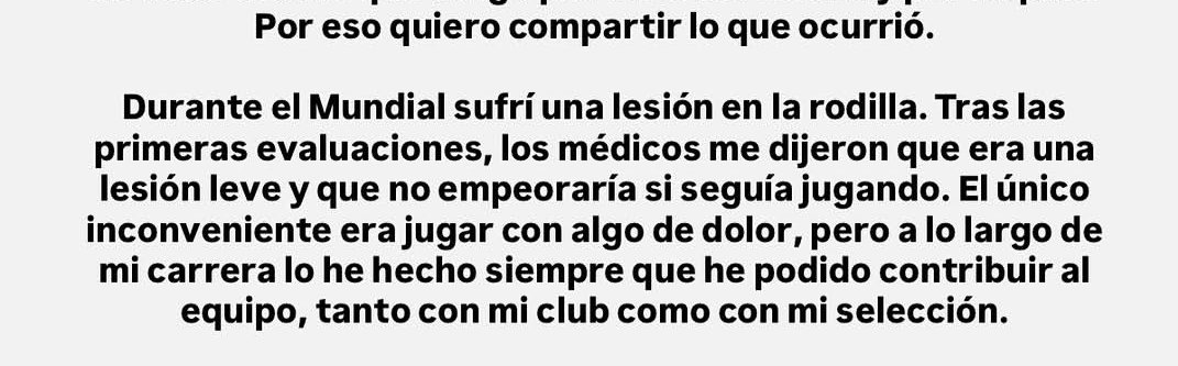 carrillosaray91's tweet photo. Está parte del comunicado de Frenkie  deja tanto que desear. Es como cuando los médicos dejaron seguir jugando a Gavi con la selección española en su momento. https://t.co/dhhl4iHhLo