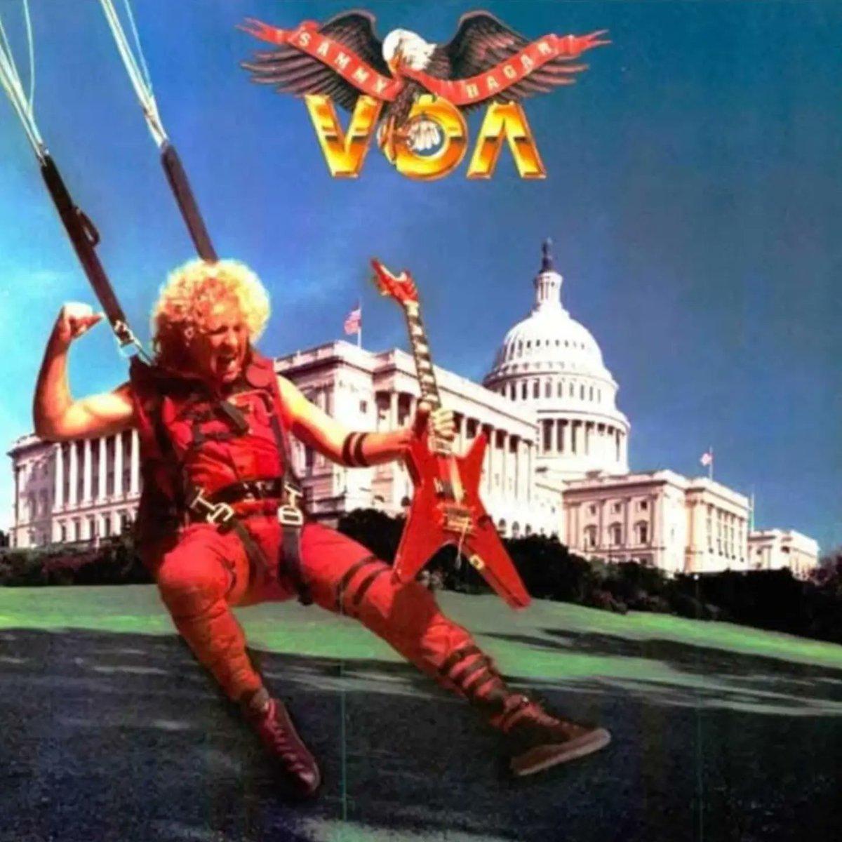 sammyhagar's tweet photo. Between brett51502026 on IG and @BogusOtisShow  I find out more stuff about myself that is truer than I even know ha ha. Give them a follow! #HappyAnniversary #VOA

🔁 Repost from brett51502026 on Instagram:

“Now its the anniversary for ‘V.O.A’. Released on this day July 23rd ‘84. It was one of Sammys real big ones and continuing his great run with Geffen.
‘V.O.A’ Is of course Sammy’s last solo album before joining VH in July of ‘85.
It was produced by Ted Templeman and had a big polished production, and NO filler.
3 Video clips were made aswell for ‘I cant drive 55’, ‘V.O.A’ and ‘Two sides of love’, and ‘...55’ of course became not just a hit, but Sammys trademark song, and still a setlist gem to this day.
The 2 clips for ‘…55’ and ‘V.O.A’ were MTV classics featuring John Kalodner and even Claudio Zampoli with cameos. The clips were very funny too and brought out Sammy’s humor, and the entire band (Church/Lauser and Pihl) had more exposure too in the clips. He made it look like a band effort, more than solo.
Jesse Harms also made his debut with Sammy on this album on keyboards, after joining on the ‘Three lock box’ tour.
The big ones on this album though are ‘Swept away’ with gorgous lyrics, and a beautiful tropical feel too it,. ‘I cant drive 55’ which explains for itself, The killer ballad ‘Dont make me wait’, and the tongue-in-cheek ‘Dick in the dirt’ with some killer riffs and arse kicking guitar solo. ‘Rock is in my blood’ and the title track are great moments too.
All up though. It’s superior, and it brought Sammy into a more commercial spectrum and a wider audience.”