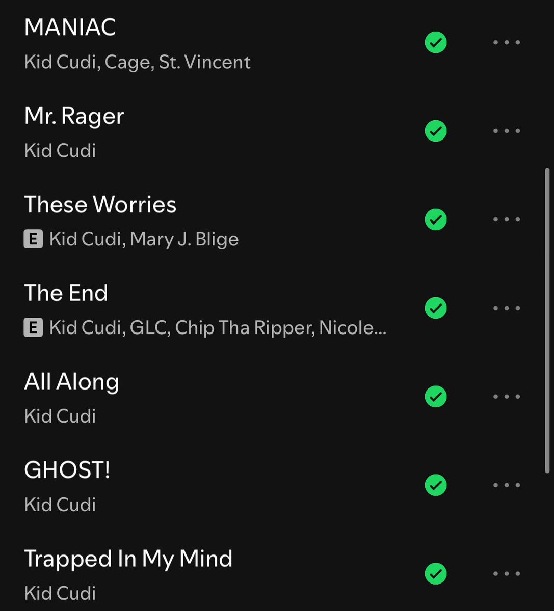 GrahamSmall08's tweet photo. Show me a better 7 song run in hip hop history #cudi #cudder https://t.co/G0f1sSmtqy