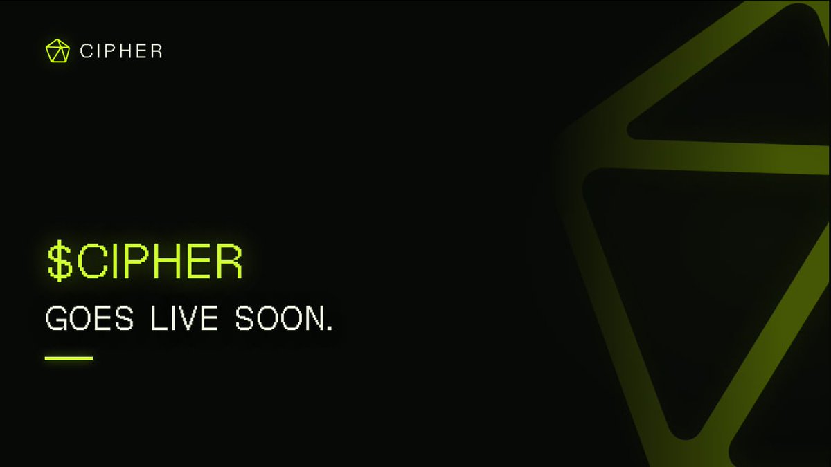 Try_Clpher's tweet photo. $CIPHER goes live soon.  For safety, the official contract address will be shared only through Cipher's verified channels.  Stay alert and verify before interacting. One launch. One token. One path forward. https://t.co/AHdJ91yxKq