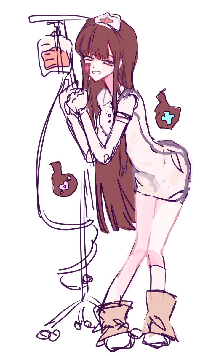 Blueblueeeberry's tweet photo. wow!! hey guys!! tbhk nurse au!! https://t.co/izZJWVOqvg