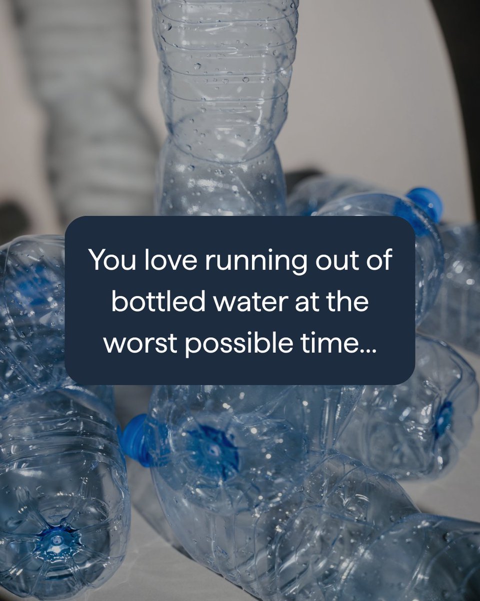 drinkspout's tweet photo. Spout might not be for you if you love hauling cases of bottled water, running out at the worst time, and depending on plastic for every sip. 😅

But if fresh, filtered water made right from the air sounds better, we should probably talk. 💧

https://t.co/t59dRR1iC2 https://t.co/TN3mZsZHiY