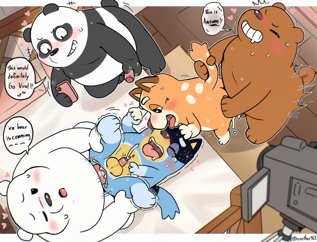 another963's tweet photo. For Bandit, Ice Bear might be a bit of an over-level challenge!? 
But Chilli looks at her husband’s very enjoying expression with eyes full of love, feeling very satisfied~ 
Everyone’s happy and having a good time~ 
I guess XD https://t.co/SIcM7GoHzb
