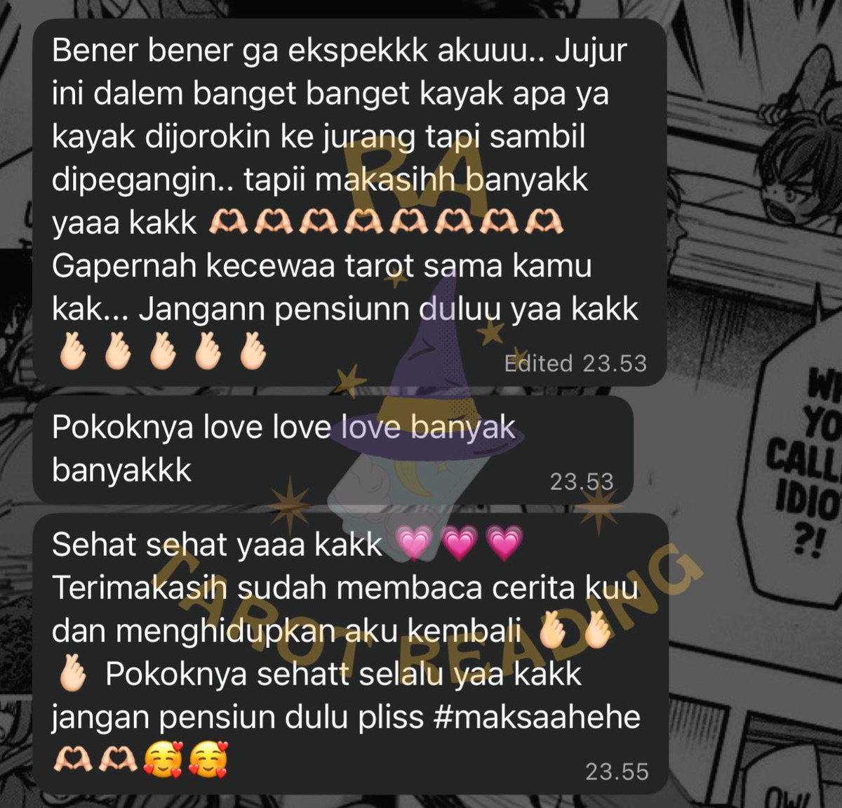 epilogwue's tweet photo. Selamat malam. 🌙

Semoga malam ini kamu bisa istirahat…
bukan malah ngobrol sama overthinking sampai pagi.

Kalau lagi butuh clarity, tarot reading di @starszeed masih open.

#zonauang #zonajajan #tarotreading #tarotindonesia https://t.co/AfunSC3x4v