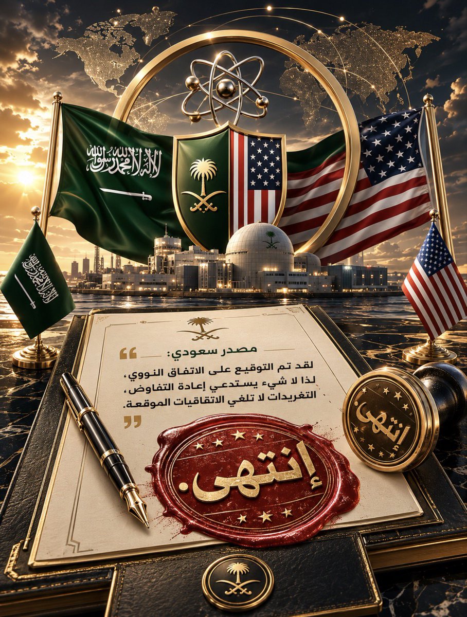 Alshaikh2's tweet photo. #مصدر_سعودي: 

لقد تم التوقيع على الاتفاق النووي، لذا لا شيء يستدعي إعادة التفاوض، التغريدات لا تلغي الاتفاقيات الموقعة.

#إنتهى. https://t.co/5H2hMZGr1O