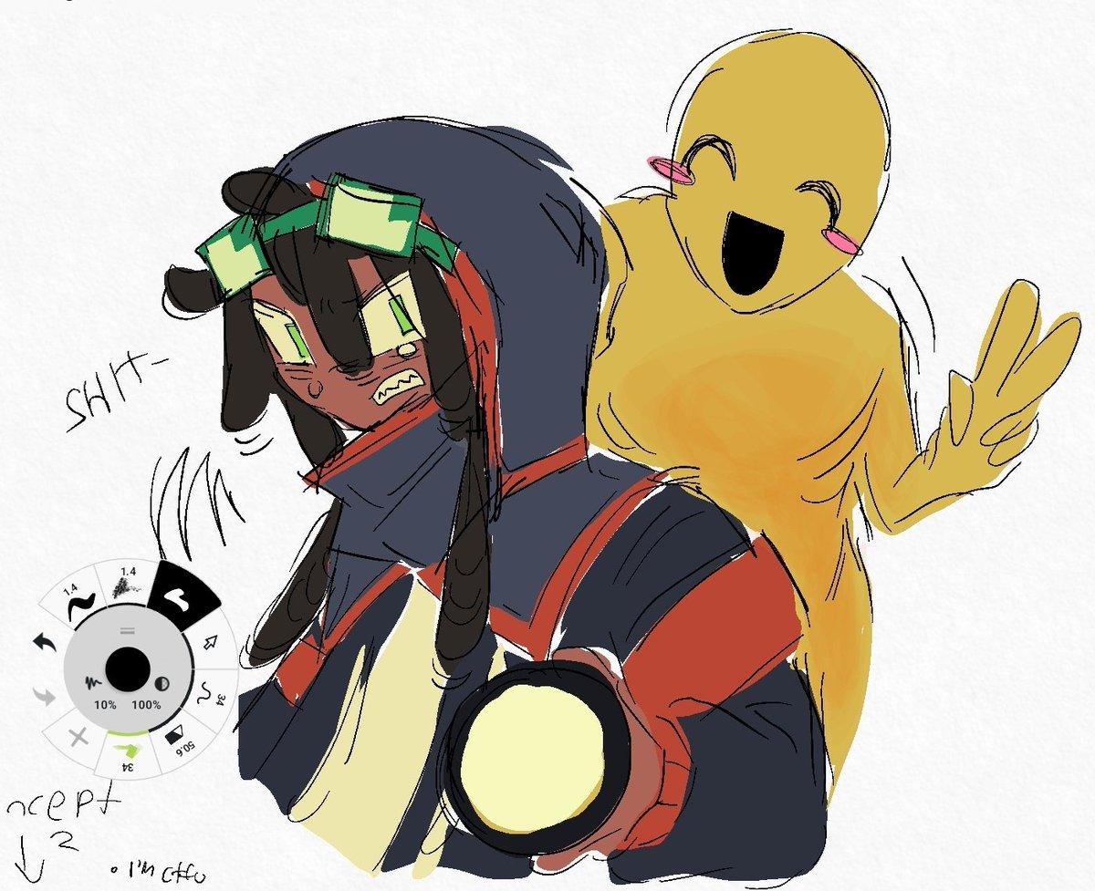 squiddomania's tweet photo. #thatmob and #verity sketch, wipp https://t.co/8UgwRaL9Vz