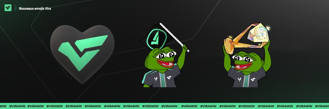 LaucatGaming's tweet photo. Set de 3 emojis pour @Vira_Esport 🙌

ㆍ Vira Heart : du soutien pour la structure
ㆍ Vira Flag : le porte-drapeau de Vira
ㆍ Vira FNCS : le graal de toute team esport

Soutien apprécié 🍀 https://t.co/4AOFuuj8bt