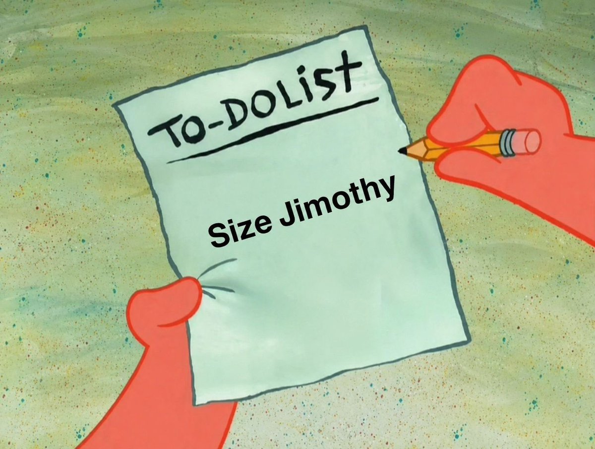 3pink10sss's tweet photo. What are my plans for today you ask? $Jimothy https://t.co/EKgABa8Spn