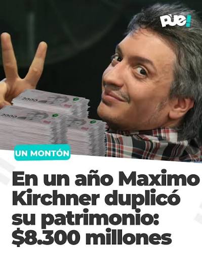 abrilcba_'s tweet photo. Máximo nunca trabajó y es millonario por todo lo que robó. Cuando lo van a juzgar https://t.co/ZFZ2lJvVYQ
