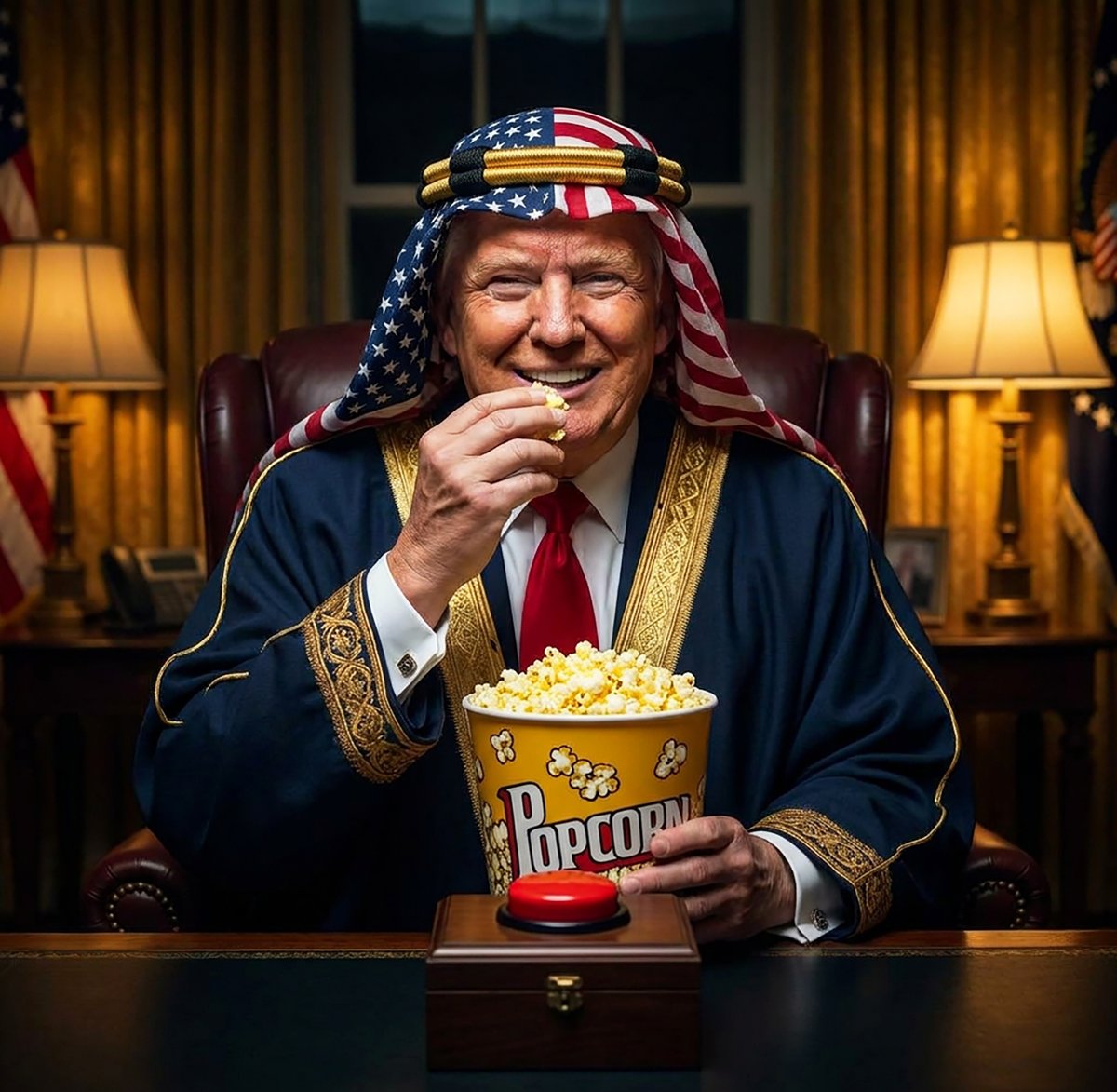 PapiTrumpo's tweet photo. WE'RE GONNA NEED MORE POPCORN!!!😎💥🍿🍿🍿 https://t.co/EgAGexFbQN