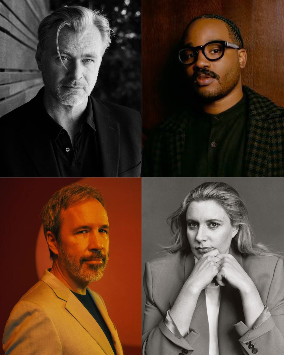 FilmUpdates's tweet photo. .@Vulture ranks the most powerful directors in Hollywood:

1.  Christopher Nolan 
2. Ryan Coogler
3. Denis Villeneuve
4. Greta Gerwig
5. Quentin Tarantino
6. James Cameron
7. Steven Spielberg
8. Martin Scorsese
9. Jordan Peele
10. Paul Thomas Anderson
11. Phil Lord & Christopher Miller
12. Rian Johnson
13. David Fincher
14. Alejandro Iñárritu
15. Bong Joon Ho
16. Guillermo del Toro
17. Zach Cregger
18. Emerald Fennell
19. James Gunn
20. James Mangold

🔗 https://t.co/PqWsqqJ4kT