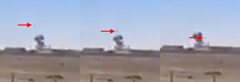 leftypoljoo's tweet photo. @MenchOsint There's something tracking towards the ground right before the explosion. https://t.co/n7BDTyj4eg