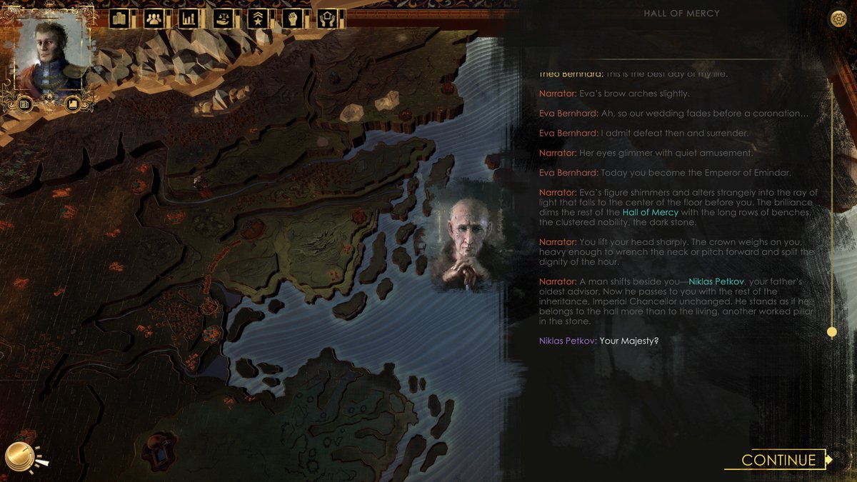 Emindargame's tweet photo. Emindar has a 3 act story spanning a decade which you help shape.
Do you feel prepared yet?
#Emindar #PoliticalGame #StrategyGame #NarrativeRPG #IndieDev #GameDev https://t.co/oM3wuAGVbr