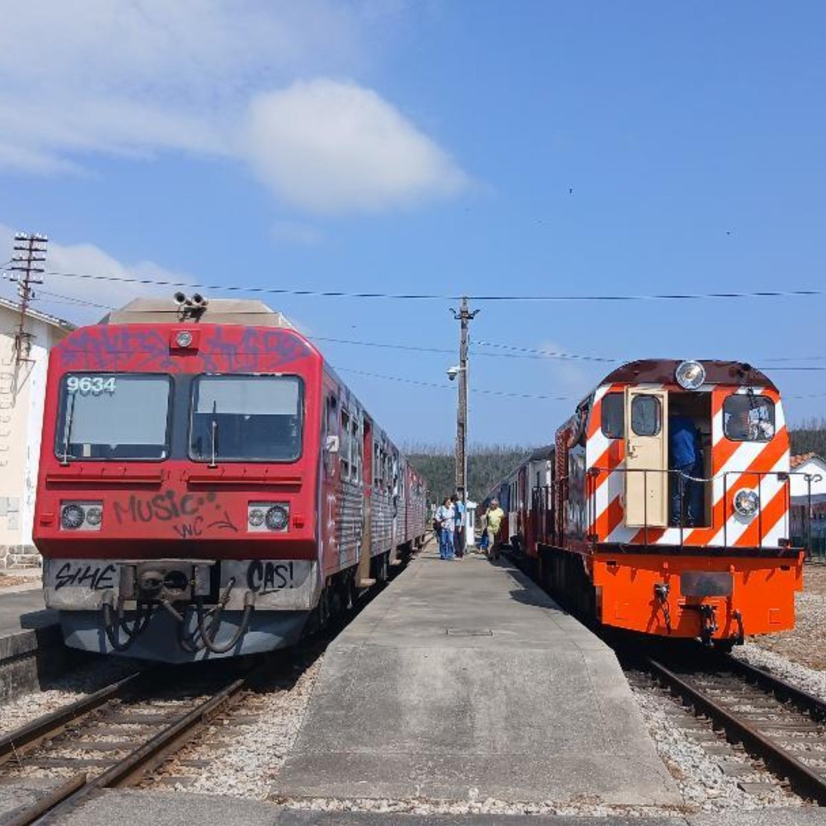 mclvouga's tweet photo. 📌 Comboio Histórico do Vouga, a 11 de julho de 2026.

📍 Locais: Aveiro, Sernada do Vouga e Macinhata do Vouga.

📸 Autoria das fotos: TP (bairradatrainspotter)

#mclv
#mclvouga
#linhadovouga
#vouguinha 
#viaestreita
#bitolametrica
#comboiohistoricodovouga https://t.co/qXJRTO5SBW