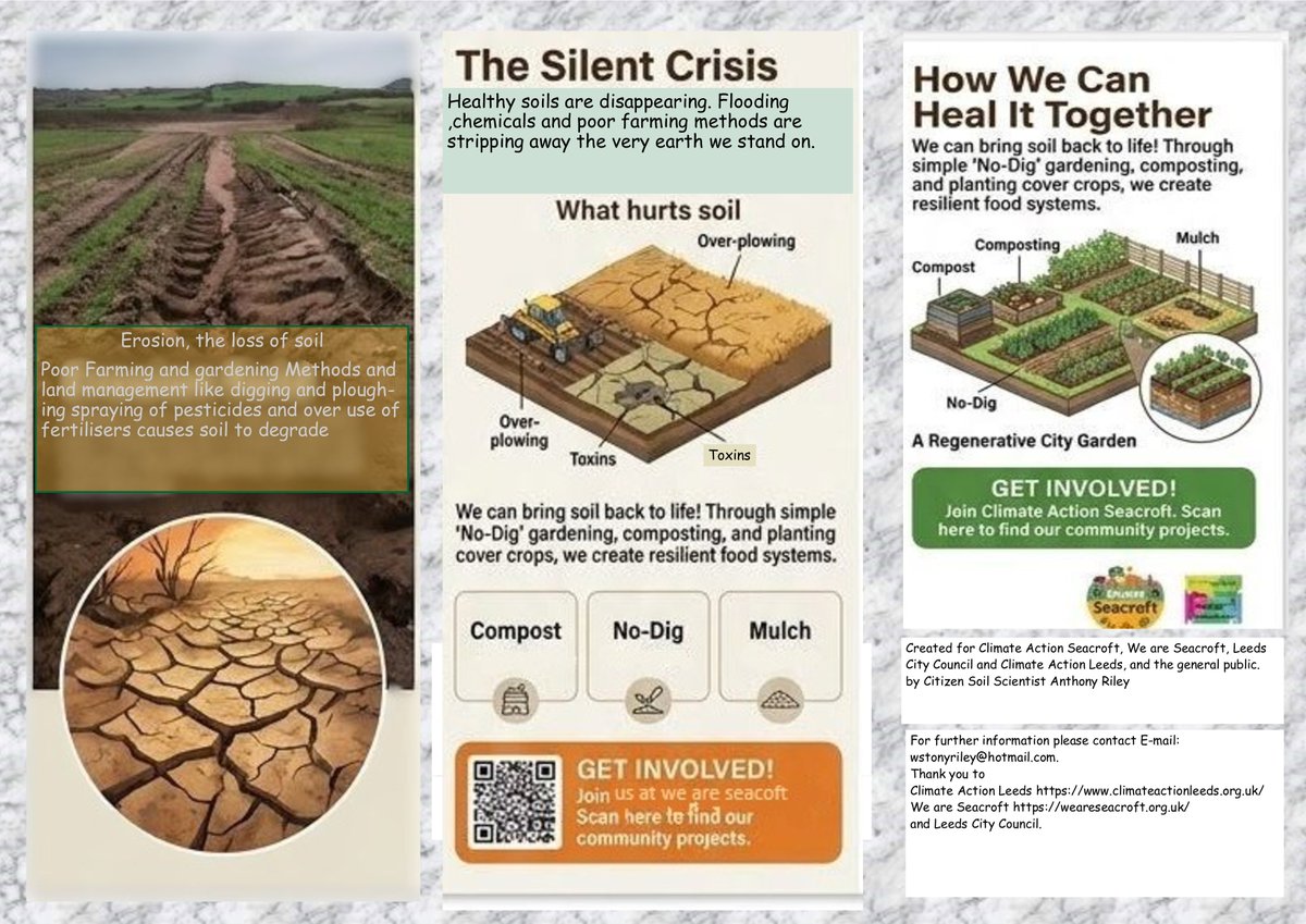 wstonyriley's tweet photo. Soil what is it good for, absolutely everything.
We look on soil and shrug as if it is nothing
We stand on it and don't think at all
What if I told you that without soil, its ecosystems and microorganisms that works tirelessly, is the reason all life on land exists at all. https://t.co/660xEpuVo3