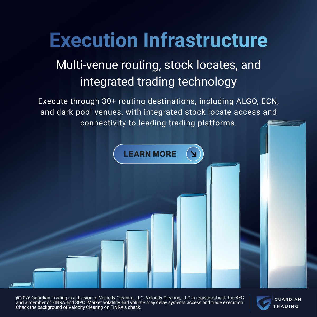 TradingGuardian's tweet photo. Guardian Trading provides active traders with:
โข 30+ routing destinations
โข Stock locate access
โข Connectivity to leading trading platforms
๐Learn more: https://t.co/Fy33Nn1BHi
#GuardianTrading #Trading #Execution #ActiveTrading https://t.co/tKeLFINFEC