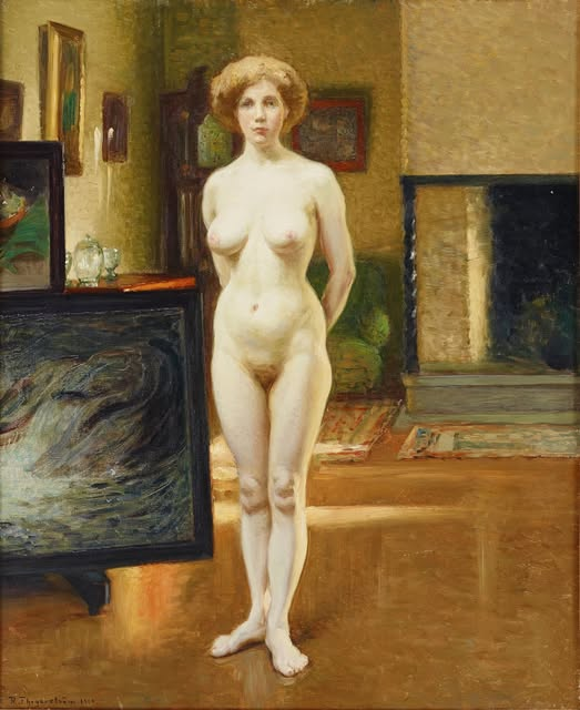 edwereddie's tweet photo. Robert Thegerström (Swedish painter) 1857 -1919
I Ateljén, 1909
oil on canvas
80 x 65 cm. (31.5 x 25.59 in.)
signed R. Thegerström and dated 1909
private collection
© photo Stockholms Auktionsverk https://t.co/baefFmjCF9