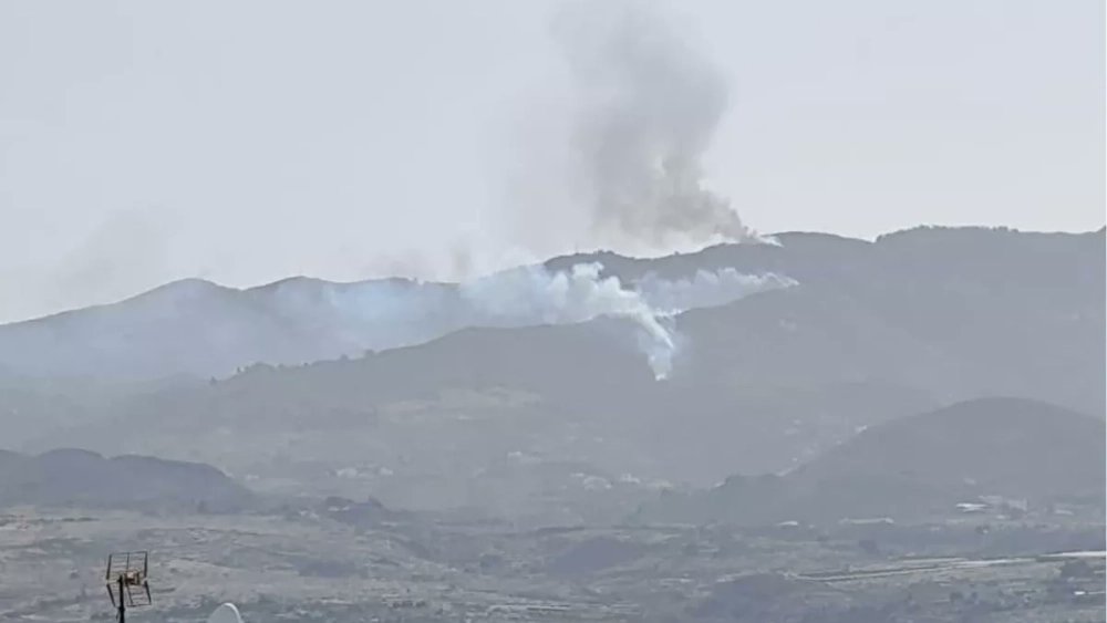 Incendios_Can's tweet photo. ⏰ (17:25) Declarado #IFCazadores26 entre dicho sitio y La Breña,TM de Telde en Gran Canaria.

Varios focos activos bajo una línea eléctrica. https://t.co/ukJy4fWDkt